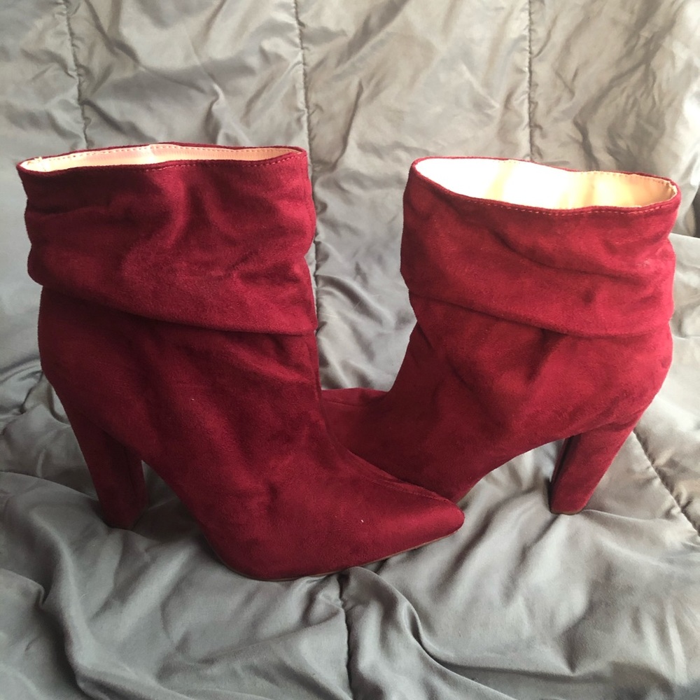 Maroon Booties